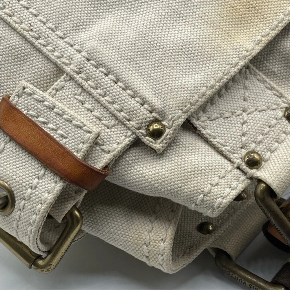 Louis Vuitton Globe Shopper Cruise Tote Bag Canvas Blue - Picture 15 of 16